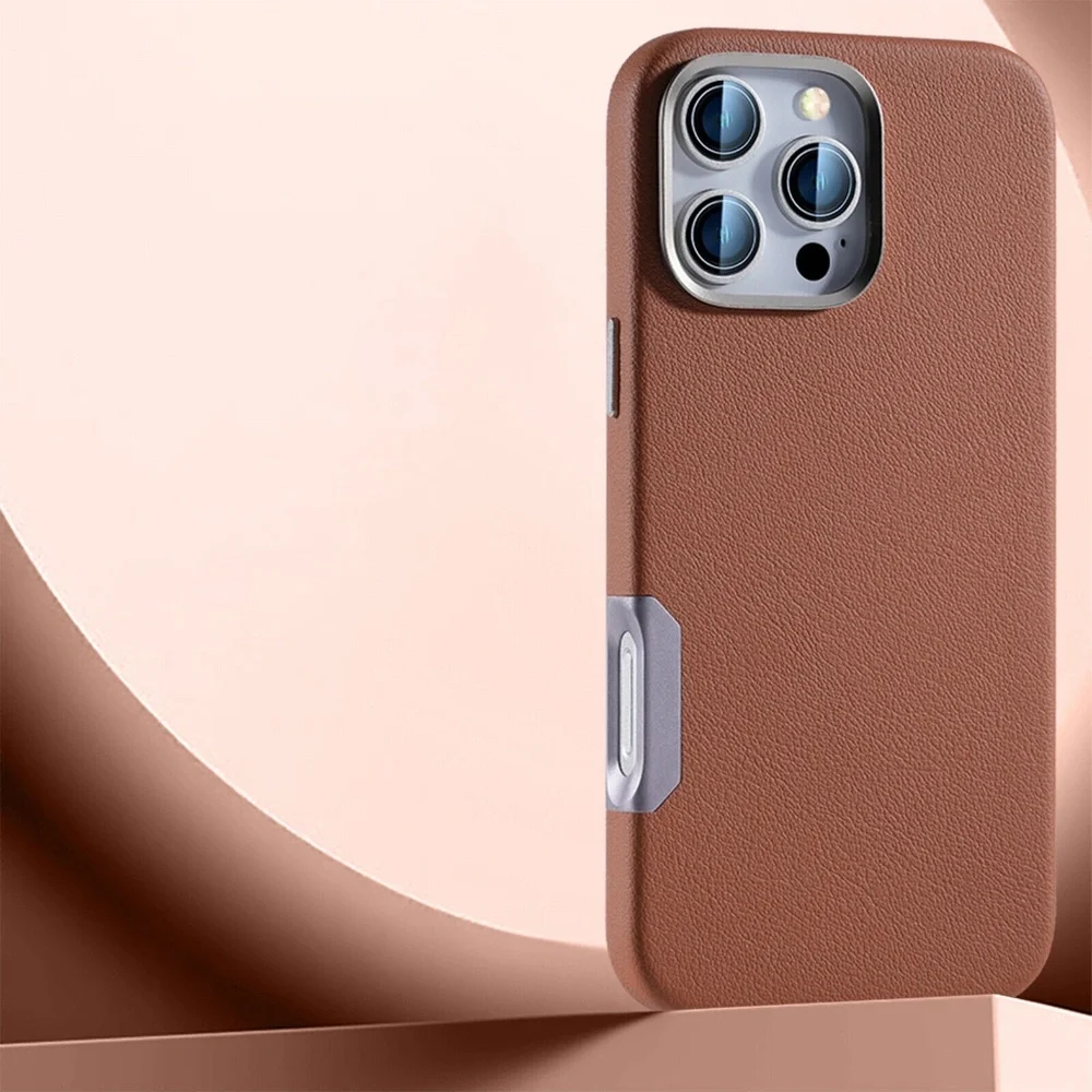 iPhone 16 Pro Max Leather Case